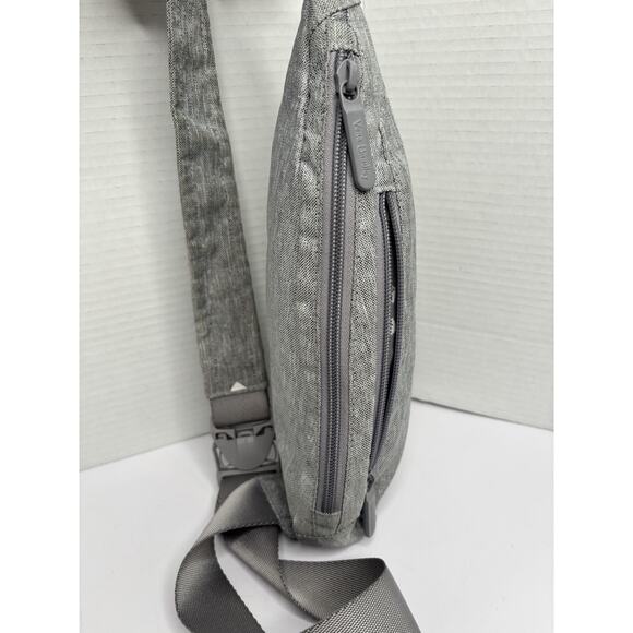 Vera Bradley Sling Gray Over Shoulder Bag Adjustable Strap -Front Pocket - Picture 3 of 8